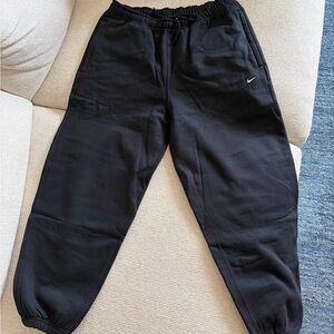 Nike Solo Swoosh Men’s Heavyweight Black Sweatpants - Brand New